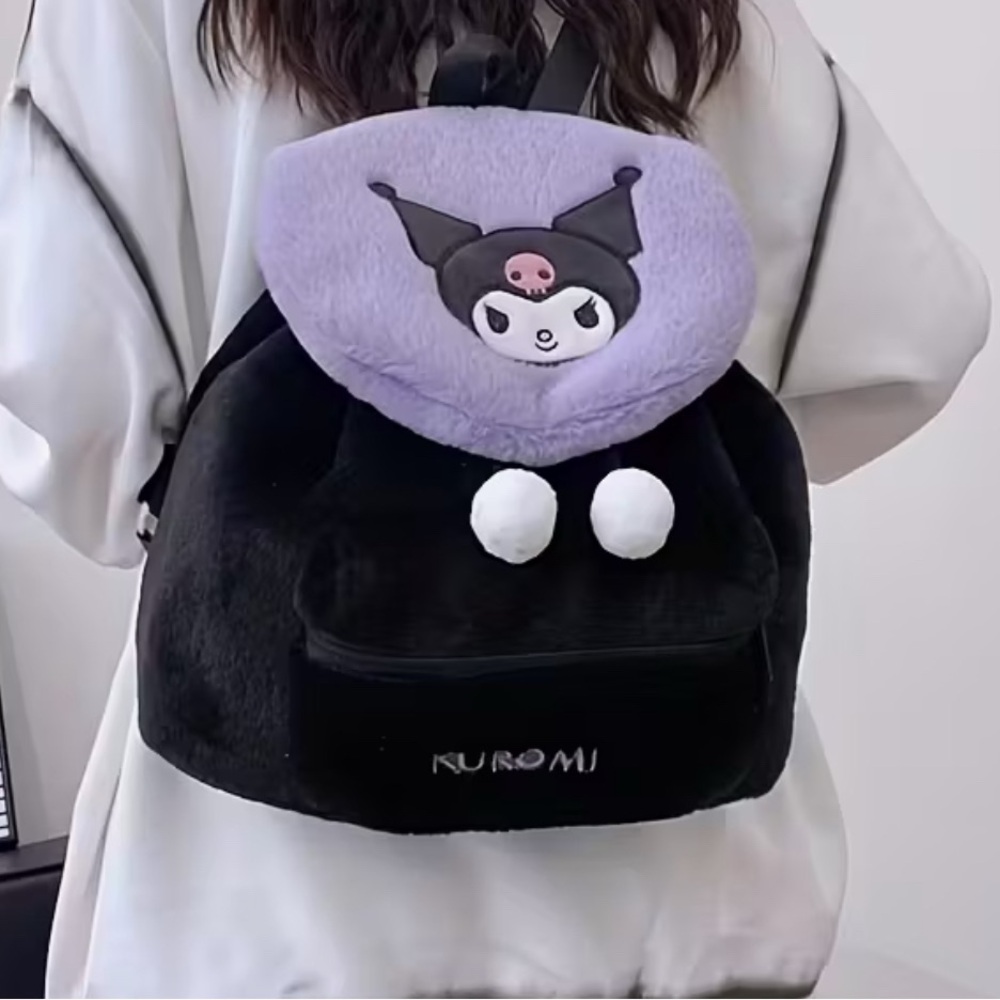 Kuromi Black and Purple Backpack